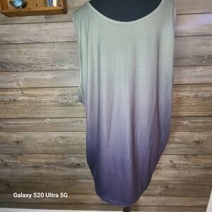 Source Unknown Ombré Tank Top in Cream to Purple Gradient